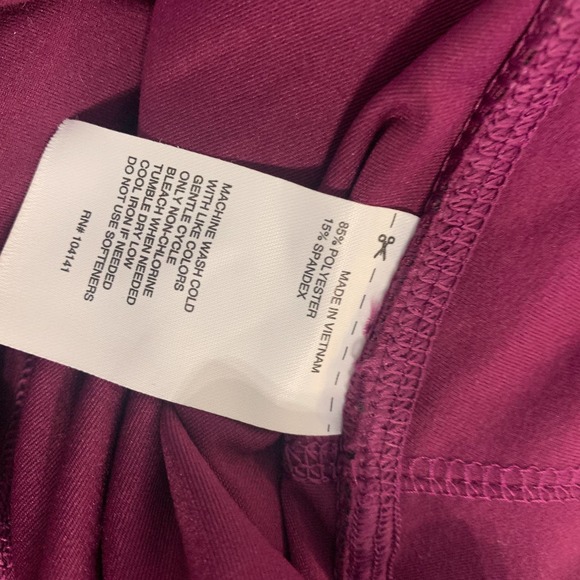 DSG Dick’s Sporting Goods Womens Leggings Size XS Purple 7/8 Ankle Athletic - Picture 11 of 12